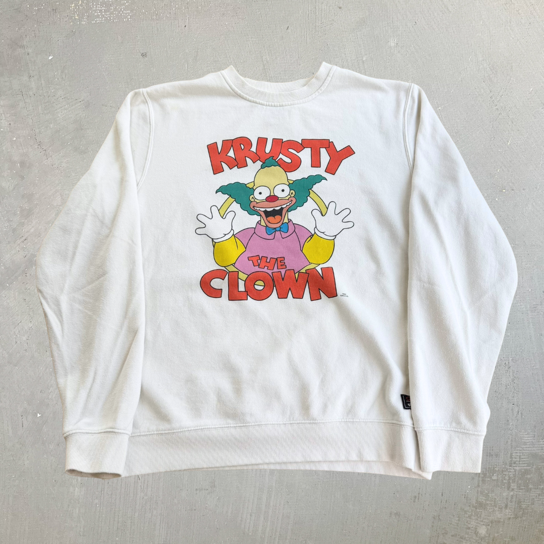J- '22 Billabong x The Simpsons Krusty The Clown Graphic Crewneck - L