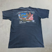 J- Vintage '97 Harley Davidson Bellingham Wa. Map Graphic Made In USA Tee - L
