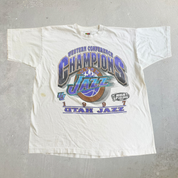 J- Vintage '97 Utah Jazz NBA Western Conference Finals Graphic Tee - XL