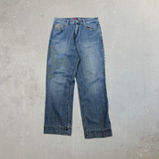 F- Vintage Coogi Embroidered Details Baggy Jeans