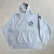 J- Vintage 80s Champion Reverse Weave Tufts Football Made In USA Hoodie - M