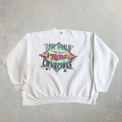 J- Vintage '91 Minnesota Twins MLB World Series Champions Starter Made In USA Crewneck - XL