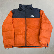 Vintage The North Face Orange Nuptse Puffer Jacket - 2XL