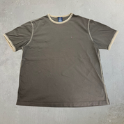 J- Vintage Tommy Hilfiger Logo Exposed Stitching Tee - 2XL