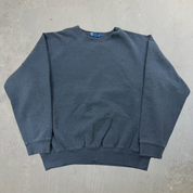 J- Vintage Polo Ralph Lauren Embroidered Dark Grey Crewneck - L