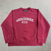 J- Vintage Abercrombie & Fitch 1892 Embroidered Text Crewneck - XL
