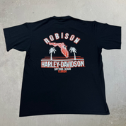 J- Vintage Harley Davidson Daytona Beach Florida Made In USA Single Stitch Tee - L