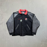 F- Vintage Hockey Canada Nike Snap Button Varsity Jacket