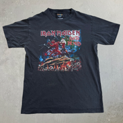 J- Vintage '06 Iron Maiden Artimonde Run To The Hills Graphic Tee - M