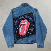 J- HOM Rolling Stones US Tour Reworked Denim Jacket - Youth XL