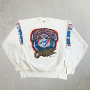 J- Vintage '93 Toronto Blue Jays MLB B2B World Series Champions Graphic Crewneck - XL