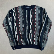 Djab 3D Mixed-Knit Crewneck Sweater - L