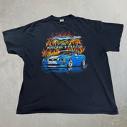 J- Vintage Ford Mustang Logo & Car Graphic Tee - 2XL