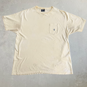 Vintage 90s Polo RL Embroidered Logo Made In USA Single Stitch Pocket Tee - L