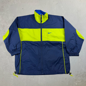 J- Vintage Nike Embroidered Swoosh Zip Up Lightweight Jacket - L