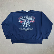 J- Vintage '09 New York Yankees MLB World Series Champions Graphic Crewneck - L