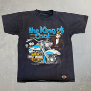 J- Vintage '86 Harley Davidson James Dean The King Of Cool Made In USA Single Stitch Tee - L