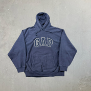 F- Vintage 90s Gap Embroidered Text Hoodie