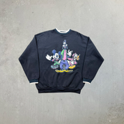 F- Vintage Disney Jerry Leigh Mickie Daffy & Goofy Graphic Made In USA Crewneck