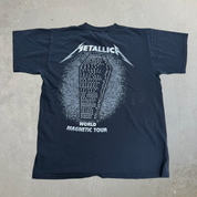 J- Vintage '08 Metallica World Magnetic Tour North America Picture Tee - L