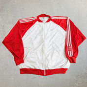 J- Vintage 90s Adidas Embroidered Logo Track Jacket - XL