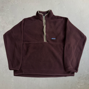 J- Vintage Patagonia Synchilla Logo Half Zip Polar Fleece - L