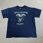 J- Vintage '00 Harley Davidson Auckland New Zealand Single Stitch Tee - L