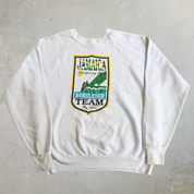 J- Vintage '88 Jamaica Bobsleigh Team Calgary Winter Olympic Made In USA Crewneck - L