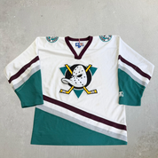 J- Vintage Anaheim Ducks NHL Starter Hockey Jersey - M