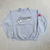 Vintage Denver Broncos NFL Logo Athletic Embroidered Text Crewneck - L