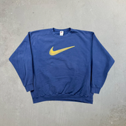 F- Vintage 90s Nike Centre Chest Swoosh Made In USA Crewneck