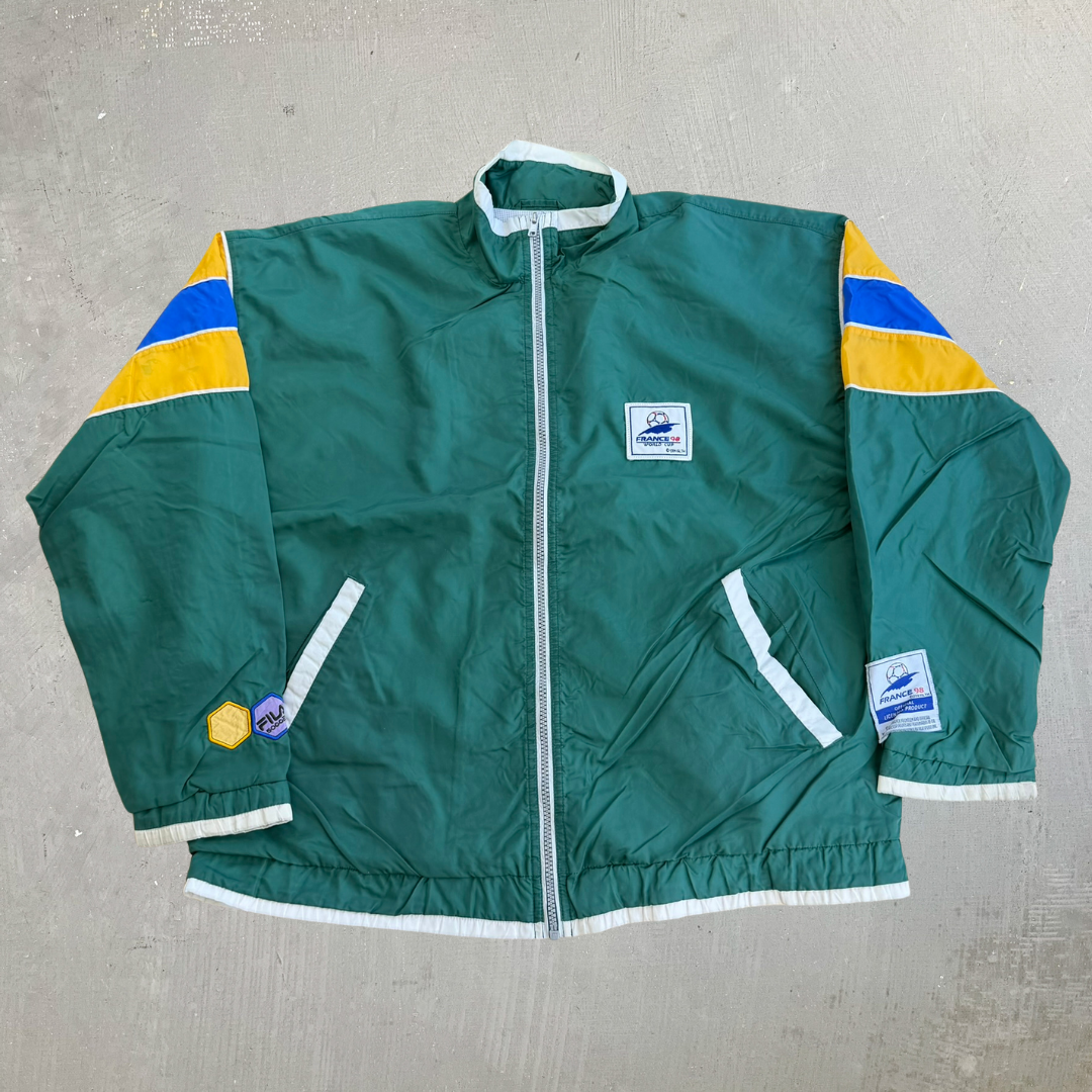 J- Vintage '98 Fila France World Cup Brasil National Team Lightweight Jacket - S