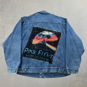 J- HOM Pink Floyd Dark Side Of The Moon Reworked Denim Jacket - L