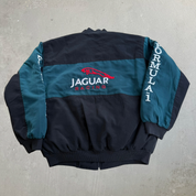 J- Vintage Y2K F1 Jaguar Formula 1 Zip Up Bomber Jacket - XL