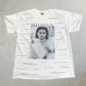J- Vintage Rihanna Picture & Text Graphic Tee - L