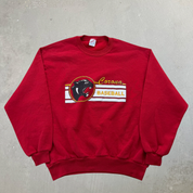 J- Vintage Corona Baseball Graphic Made In USA Jerzees Tag Crewneck - L