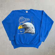 J- Vintage Victoria Canada Eagle 90's Graphic Made In USA Crewneck - XL