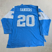 J- Vintage Detroit Lions Barry Sanders NFL Reebok Sweatshirt Football Jersey - XL