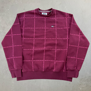 J- Vintage Tommy Hilfiger Denim Text Design Crewneck - M