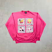 F- Vintage '95 Looney Tunes Characters Graphic Made In USA Crewneck