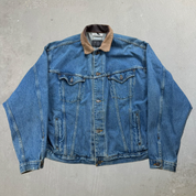 J- HOM Bob Marley Lion Graphic Reworked Denim Jacket - 2XL