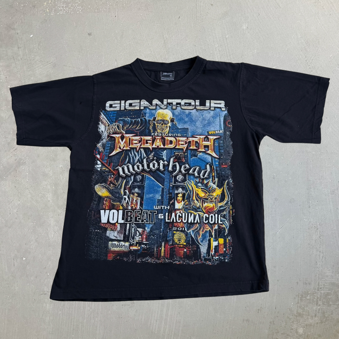 '12 Megadeth Gigantour Tour Graphic Tee - XL (fits M)