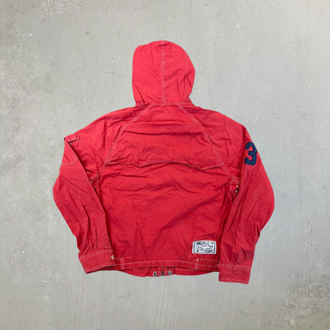 F- Vintage Polo Ralph Lauren Summer Wear Zip Up Lightweight Jacket