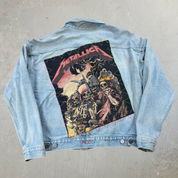 J- HOM Metallica The Four Horsemen Reworked Denim Jacket - S