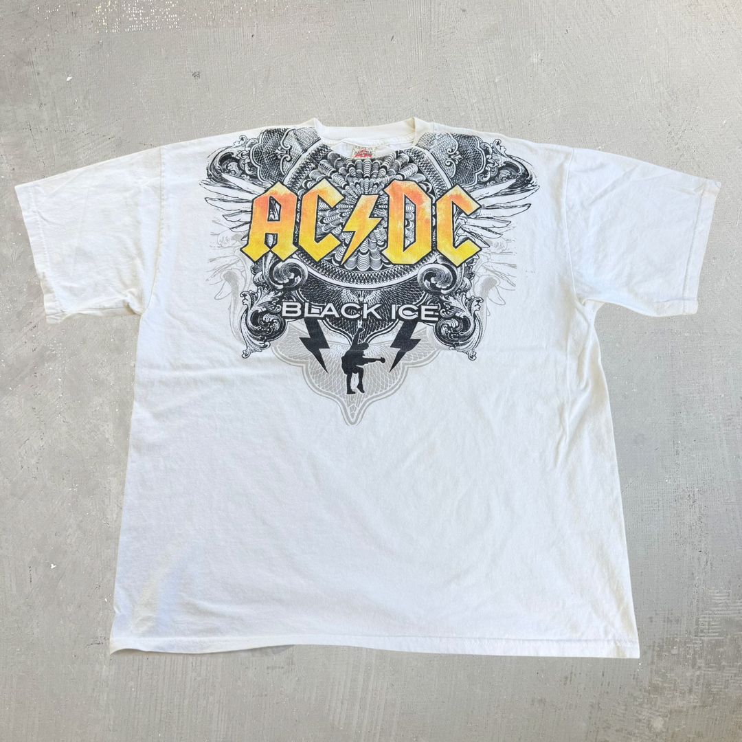J- Vintage '08 AC/DC Black Ice Graphic Tee - XL
