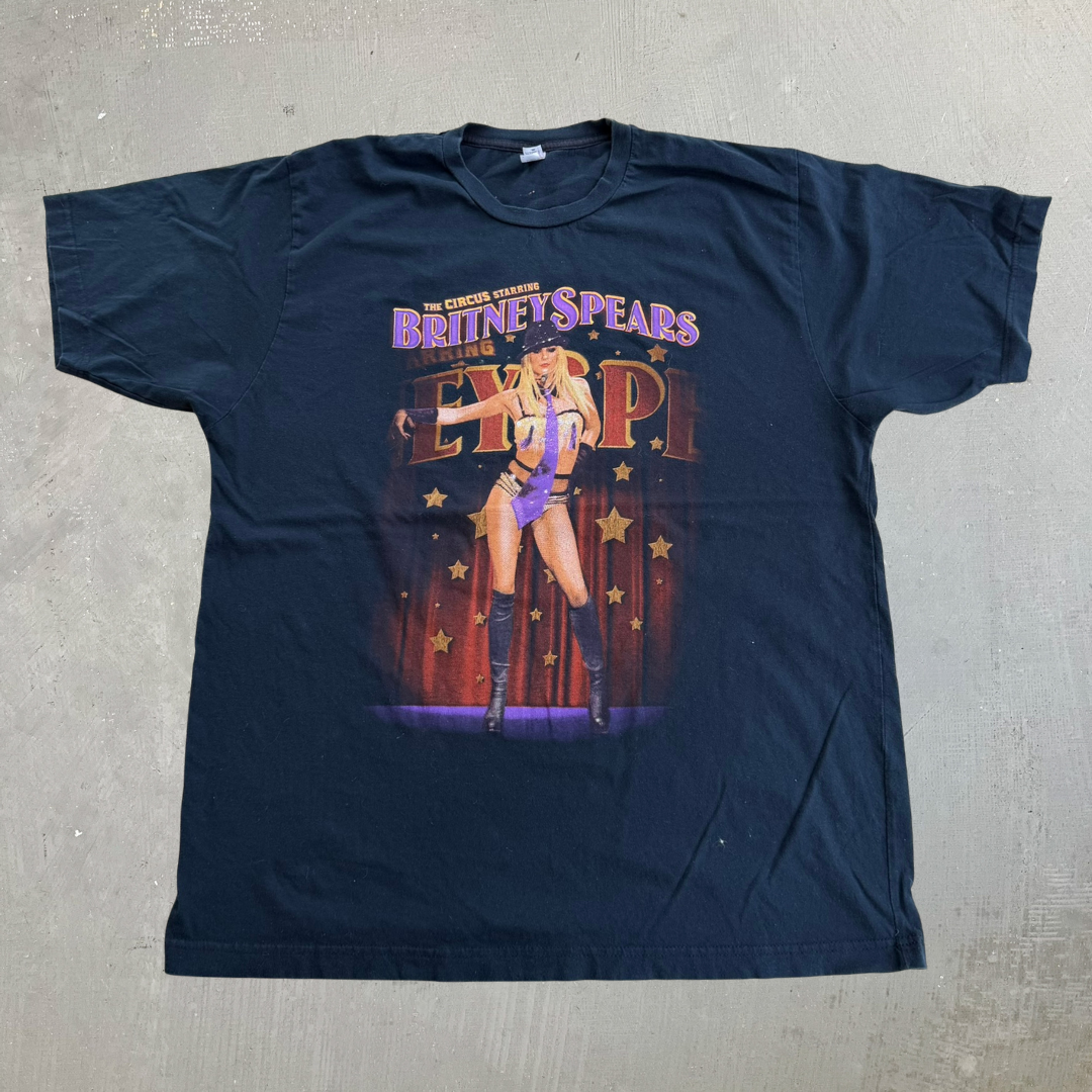 J- Vintage '09 Britney Spears The Circus Tour Picture Tee - XL