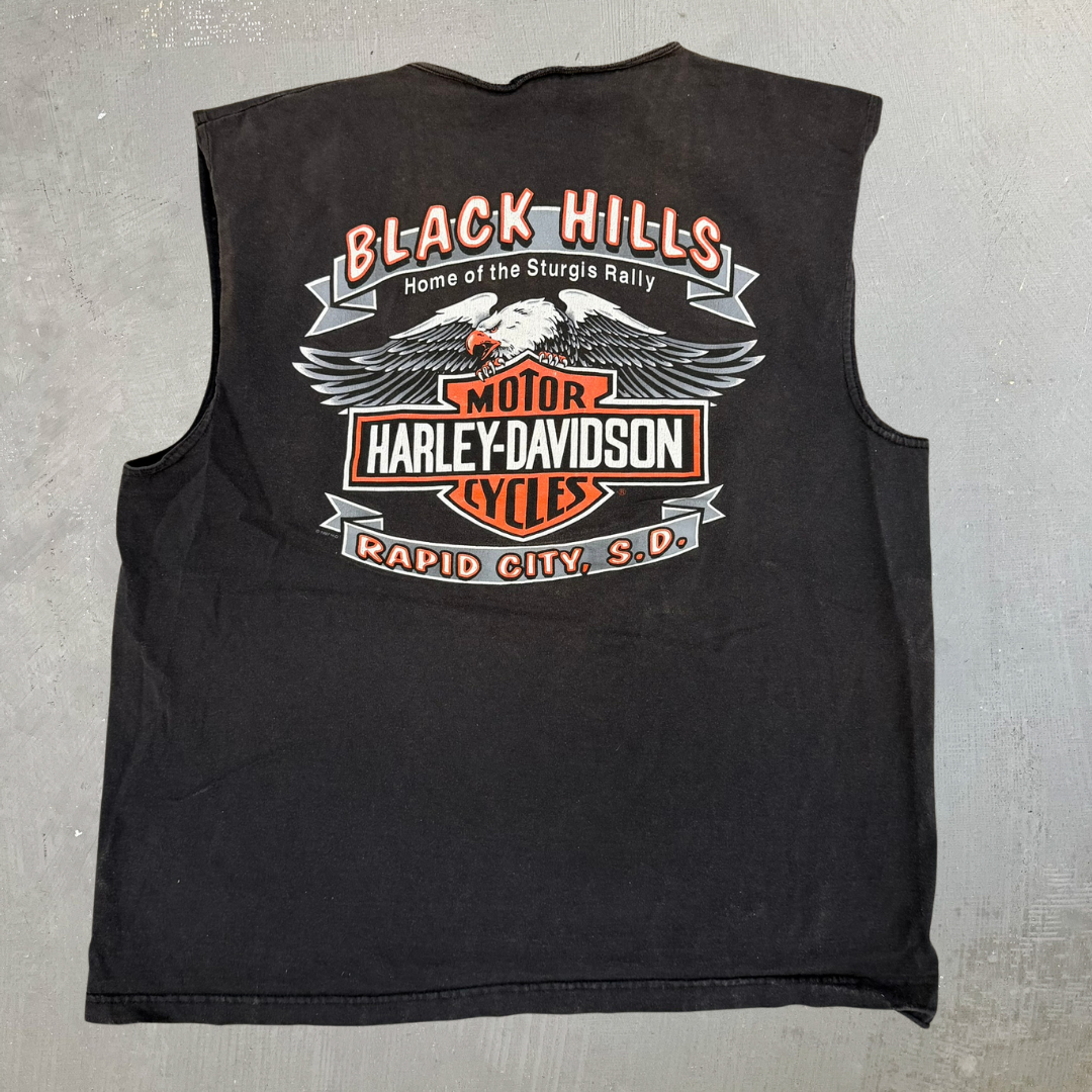 J-  Vintage '97 Harley Davidson Sturgis Black Hills Rally Made In USA Tank Top - XL