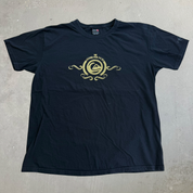 J- Vintage Quicksilver Logo Gold Foil Graphic Tee - XL