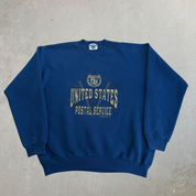 J- Vintage United States Postal Service Logo Lee Made In USA Crewneck - XL