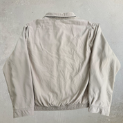 Vintage 90s Polo RL Embroidered Logo Beige Harrington Lightweight Jacket - XL